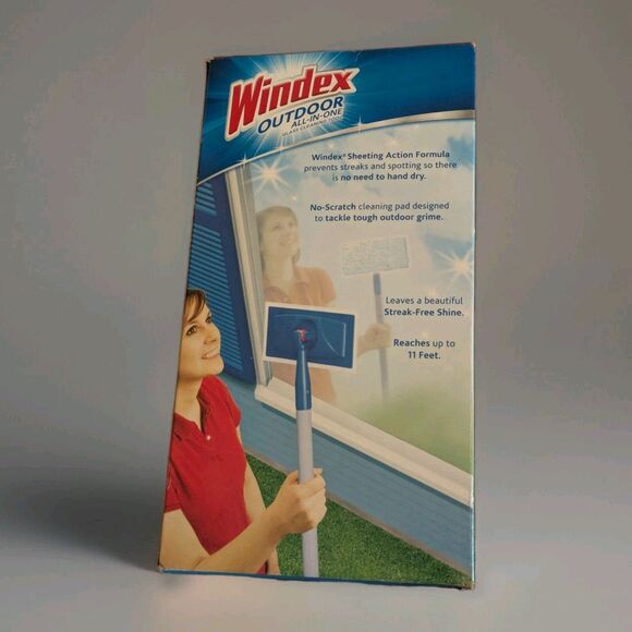 Windex Outdoor All In One Glass Window Cleaner Tool Starter Kit NEW Sealed - Picture 2 of 6